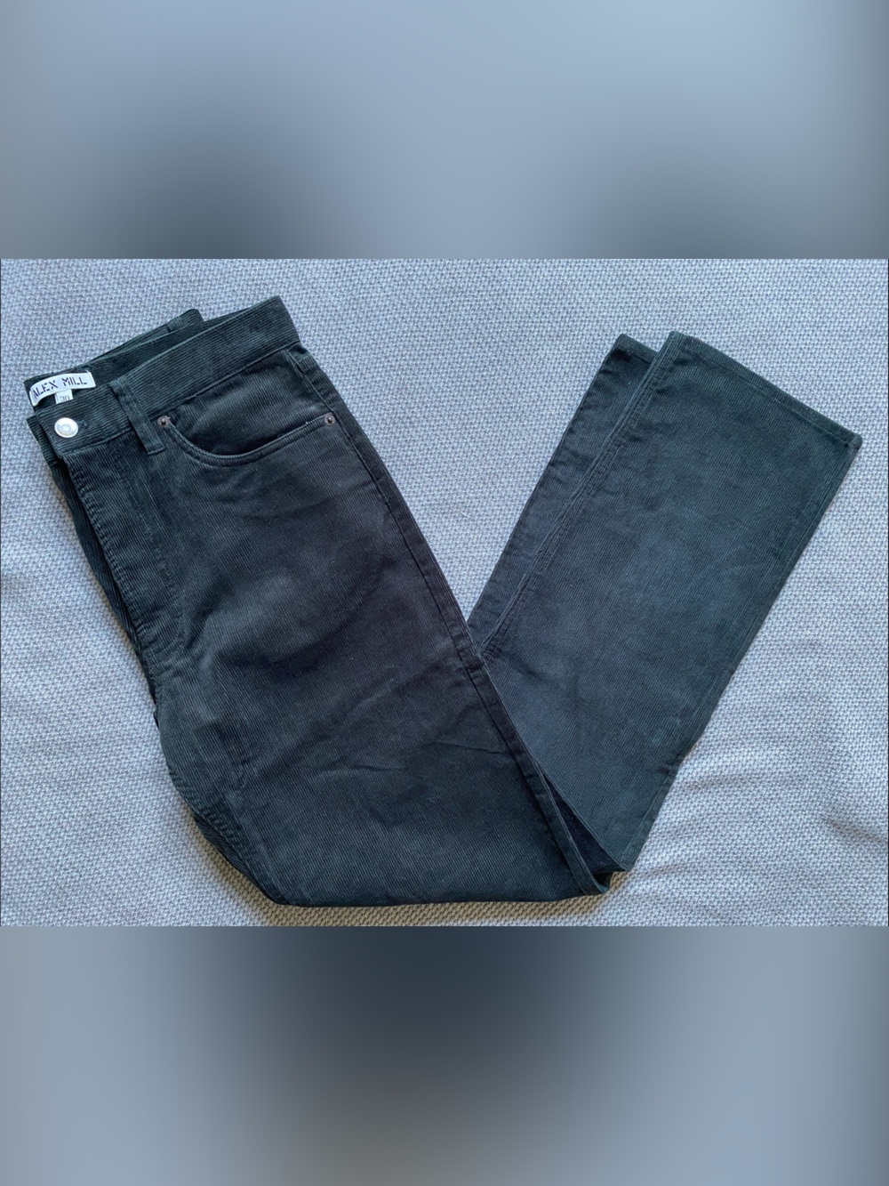Alex Mill original 5 pocket cords dark spruce straight leg men’s waist 30”